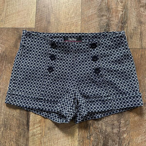Women's BeBop Shorts Size 5 Blue Patterned